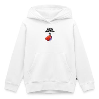 Superoma Spruch Brille Rentnerin Großmutter Oma - Kinder Premium Organic Hoodie - Weiß - Vorne - AI Model Kid Female (0cm)