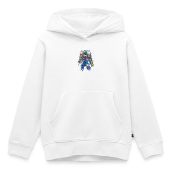 Cyber Android Abstrakt - Kinder Premium Organic Hoodie - Weiß - Vorne - AI Model Kid Female (0cm)
