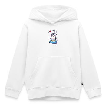 Seevogel Cool Herz PinguinTier Statement - Kinder Premium Organic Hoodie - Weiß - Vorne - AI Model Kid Female (0cm)