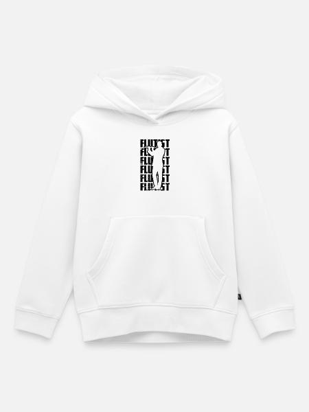 Flötist - Kinder Premium Organic Hoodie - Weiß
