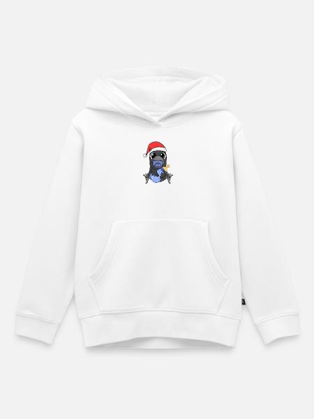 Krähe Baby - Kinder Premium Organic Hoodie - Weiß