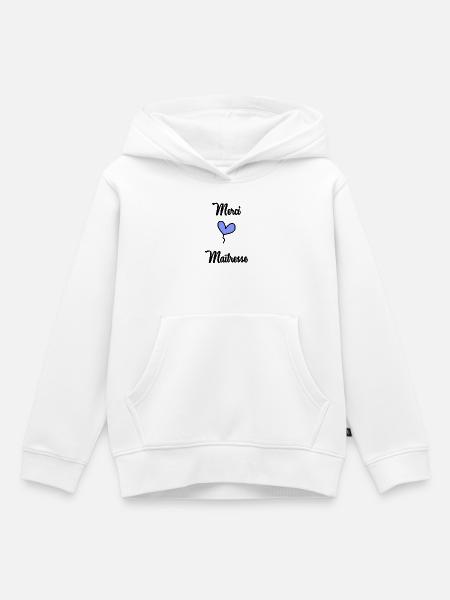 DANKE, HERRIN - Kinder Premium Organic Hoodie - Weiß