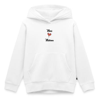 GELIEBTE. VIELEN DANK. DANKE, HERRIN - Kinder Premium Organic Hoodie - Weiß - Vorne - AI Model Kid Female (0cm)