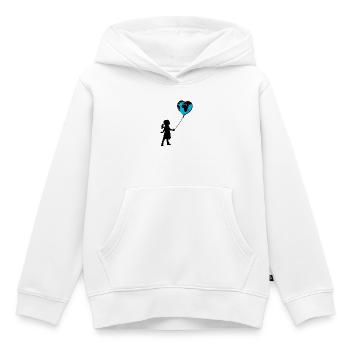 Planète Terre - Sweat Premium à capuche enfant bio - blanc - Devant - AI Model Kid Female (0cm)