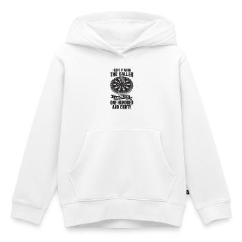 Dart Spruch - Kinder Premium Organic Hoodie - Weiß - Vorne - AI Model Kid Female (0cm)