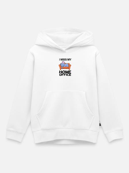 Home Office Spruch lustig - Kinder Premium Organic Hoodie - Weiß