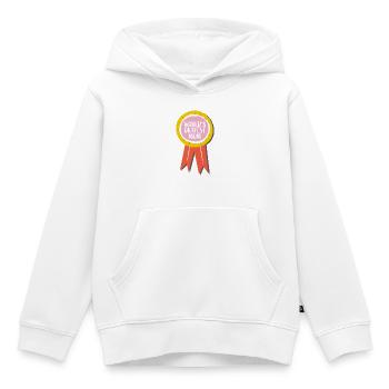 Weltbeste Durchschnitts-Mama – Lustiger Mom-Spruch - Kinder Premium Organic Hoodie - Weiß - Vorne - AI Model Kid Female (0cm)