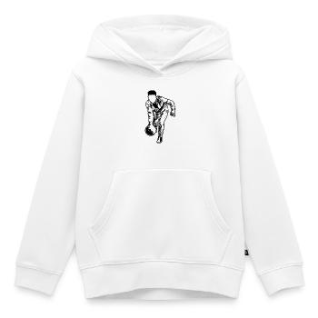 Croquis du melon - Sweat Premium à capuche enfant bio - blanc - Devant - AI Model Kid Female (0cm)