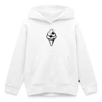 Eistüte - Kinder Premium Organic Hoodie - Weiß - Vorne - AI Model Kid Female (0cm)