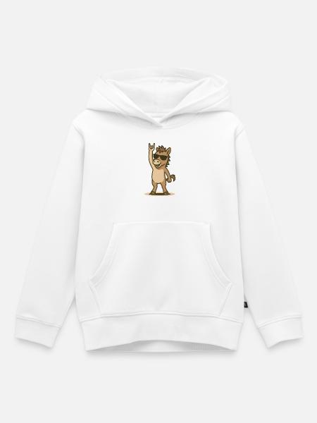 Rock’n’Ritt Fohlen - Kinder Premium Organic Hoodie - Weiß