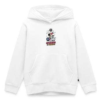 Spinn Is Winning – Retro Trainer - Kinder Premium Organic Hoodie - Weiß - Vorne - AI Model Kid Female (0cm)