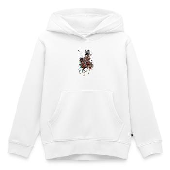 Toyotomi Hideyoshi on horseback - Kids Premium Organic Hoodie - white - Front - AI Model Kid Female (0cm)