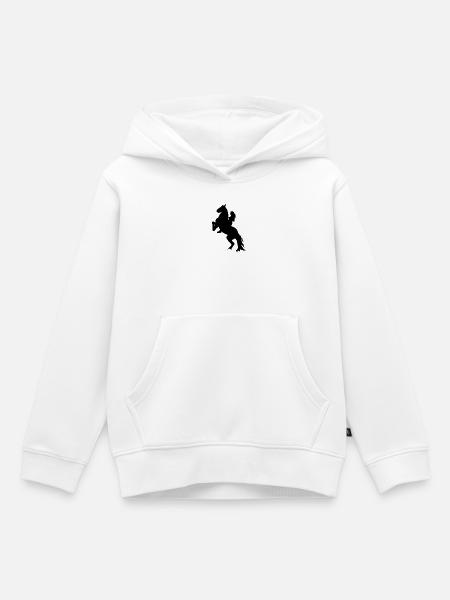 Reiterin - Kinder Premium Organic Hoodie - Weiß
