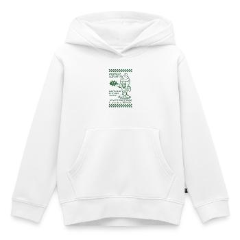 Mascotte FRESCO-GELATO - Sweat Premium à capuche enfant bio - blanc - Devant - AI Model Kid Female (0cm)