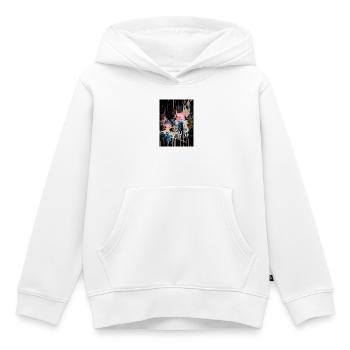 Ojio-Constellart -Voie lactee - Sweat Premium à capuche enfant bio - blanc - Devant - AI Model Kid Female (0cm)