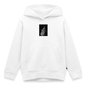 Mosaic Dog with Colorful Necklace - Kids Premium Organic Hoodie - white - Front - AI Model Kid Female (0cm)