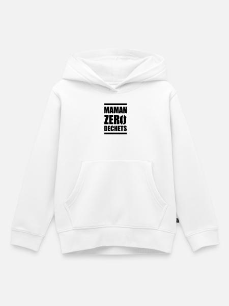 Zero Waste Mama - Kinder Premium Organic Hoodie - Weiß