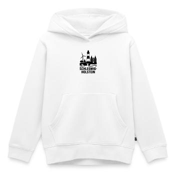 Schleswig Holstein Landmarks - Kids Premium Organic Hoodie - white - Front - AI Model Kid Female (0cm)