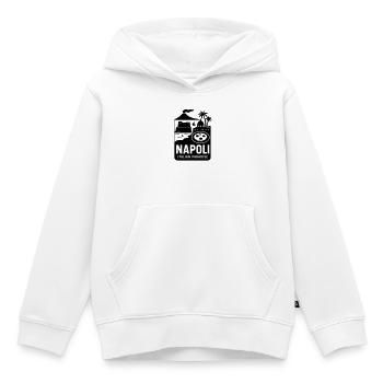 Naples Napoli - Sweat Premium à capuche enfant bio - blanc - Devant - AI Model Kid Female (0cm)