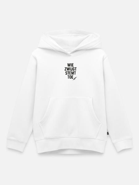 Diejenigen, die schweigen, stimmen zu - Kinder Premium Organic Hoodie - Weiß