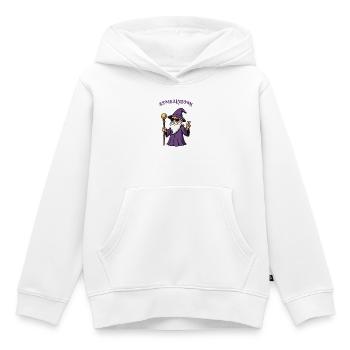 Lila Zauberer Peacezeichen - Kinder Premium Organic Hoodie - Weiß - Vorne - AI Model Kid Female (0cm)