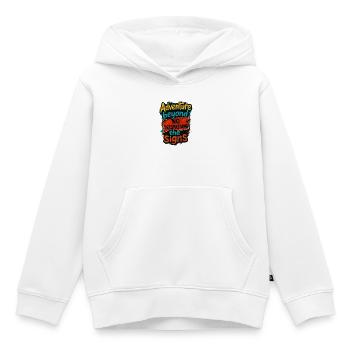 Urbex - Exploration Urbaine - Explorateur Urbain - Sweat Premium à capuche enfant bio - blanc - Devant - AI Model Kid Female (0cm)
