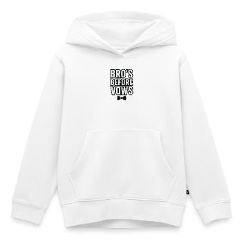 Bro's before Vows – Bachelor Party Shirt for Men - Kids Premium Organic Hoodie - white - Front - AI Model Kid Female (0cm)