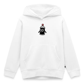 Graffiti Spraydose | Street Art mit Herz - Kinder Premium Organic Hoodie - Weiß - Vorne - AI Model Kid Female (0cm)