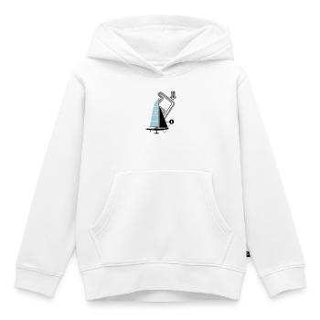 Modern Sailing Yacht Regatta Course Sailboat Yacht - Kids Premium Organic Hoodie - white - Front - AI Model Kid Female (0cm)