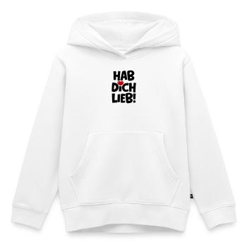 Love you - love in love - Kids Premium Organic Hoodie - white - Front - AI Model Kid Female (0cm)