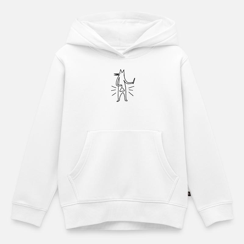 Little Triangle man - Kinder Premium Organic Hoodie - Weiß