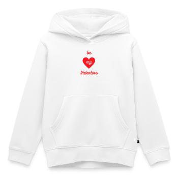 Be my Valentine Herz-Design - Kinder Premium Organic Hoodie - Weiß - Vorne - AI Model Kid Female (0cm)