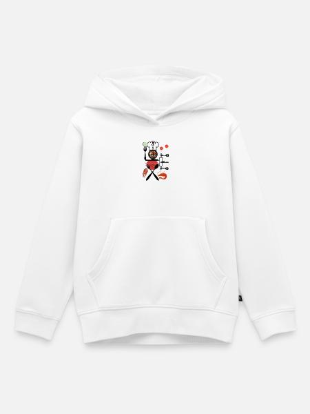 Sushi-Grill-Meeresfrüchte-Stil - Kinder Premium Organic Hoodie - Weiß