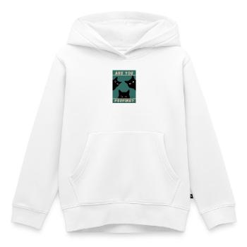 Machst du Kot? Katzen schwarz - Kinder Premium Organic Hoodie - Weiß - Vorne - AI Model Kid Female (0cm)