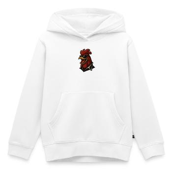 Wach auf mit Stil - Kinder Premium Organic Hoodie - Weiß - Vorne - AI Model Kid Female (0cm)