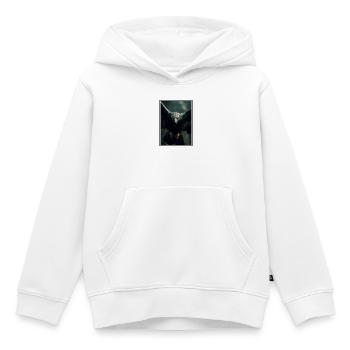 Vautour - Sweat Premium à capuche enfant bio - blanc - Devant - AI Model Kid Female (0cm)