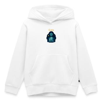 Eternal Cosmic Gaia - Kids Premium Organic Hoodie - white - Front - AI Model Kid Female (0cm)