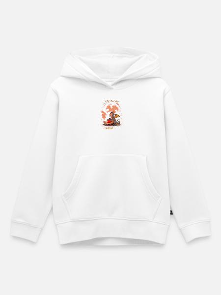 Dragon Forge - Fired by Magic Pottery Art - Kids Premium Organic Hoodie - white