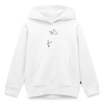 12 ans Cadeau 12e Anniversaire - 12 Ans - Sweat Premium à capuche enfant bio - blanc - Devant - AI Model Kid Female (0cm)