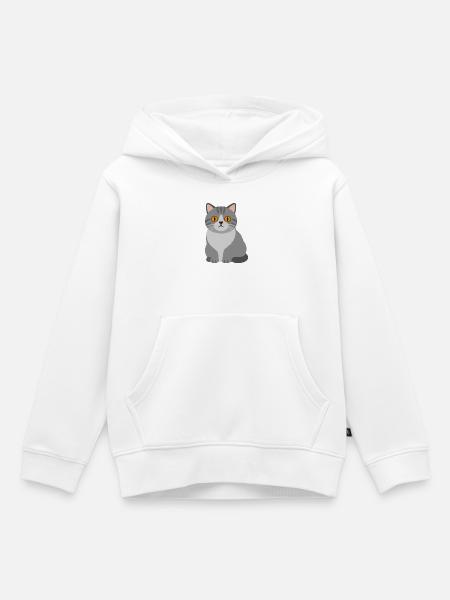 Bellissimo Teodoro - Kinder Premium Organic Hoodie - Weiß
