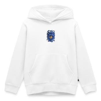 Hairy Medusa - Kids Premium Organic Hoodie - white - Front - AI Model Kid Female (0cm)