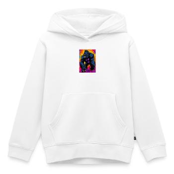 Gorilla - Kinder Premium Organic Hoodie - Weiß - Vorne - AI Model Kid Female (0cm)