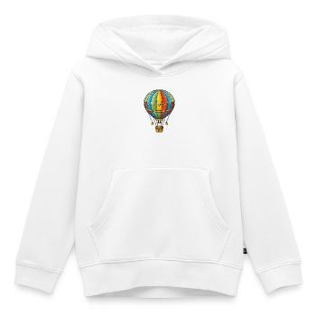 Heißluftballon - Kinder Premium Organic Hoodie - Weiß - Vorne - AI Model Kid Female (0cm)