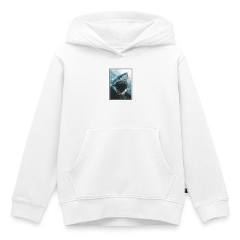 Haie Hai - Kinder Premium Organic Hoodie - Weiß - Vorne - AI Model Kid Female (0cm)