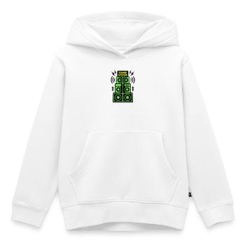 Sound System Speaker Techno Festival DJ - Kids Premium Organic Hoodie - white - Front - AI Model Kid Female (0cm)