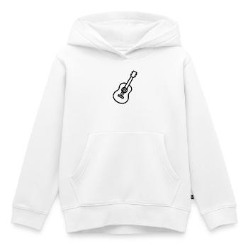 Akustikgitarre Gitarre Geschenk Musiker Gitarrist - Kinder Premium Organic Hoodie - Weiß - Vorne - AI Model Kid Female (0cm)