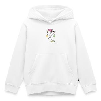Girl with lemons as earrings - Kids Premium Organic Hoodie - white - Front - AI Model Kid Female (0cm)