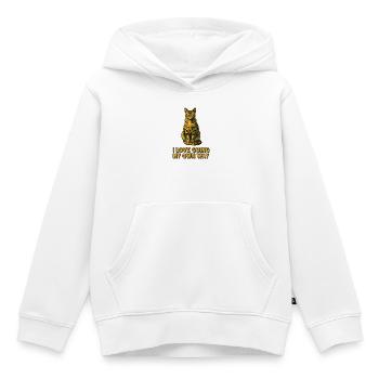 J’adore suivre ma propre voie - Sweat Premium à capuche enfant bio - blanc - Devant - AI Model Kid Female (0cm)