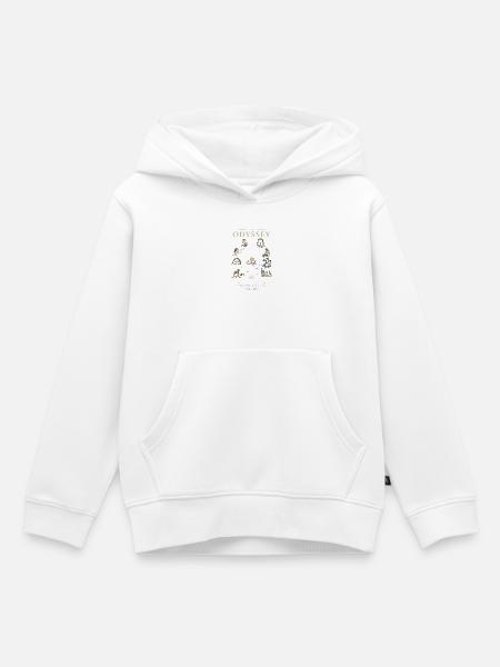 Odyssee Segel der Helden - Kinder Premium Organic Hoodie - Weiß