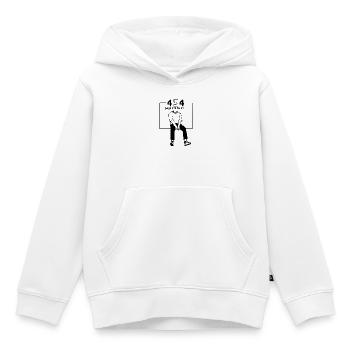 geek humor -error 404 - Kids Premium Organic Hoodie - white - Front - AI Model Kid Female (0cm)